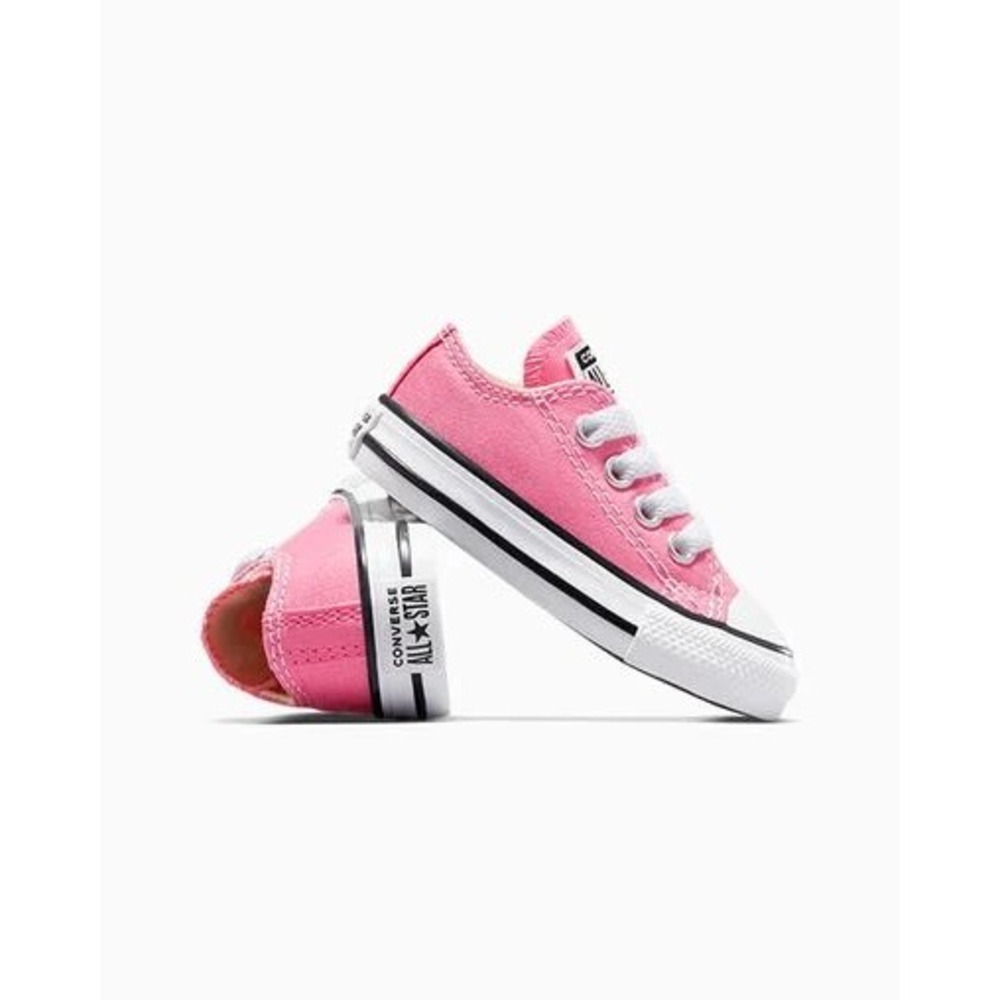 Converse Chuck Taylor All Star Pink Canvas Low Top Toddler Sneakers Size 5